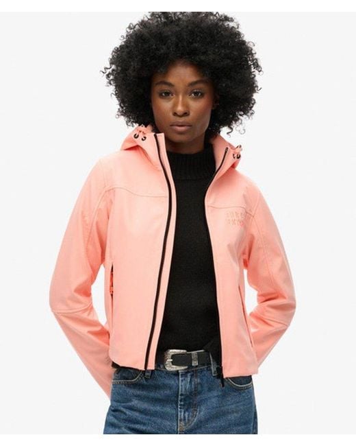 Superdry Black & Co Hooded Soft Shell Trekker Jacket