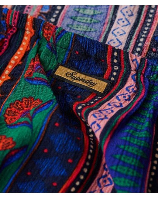 Superdry Blue & Co Printed Beach Halter Top