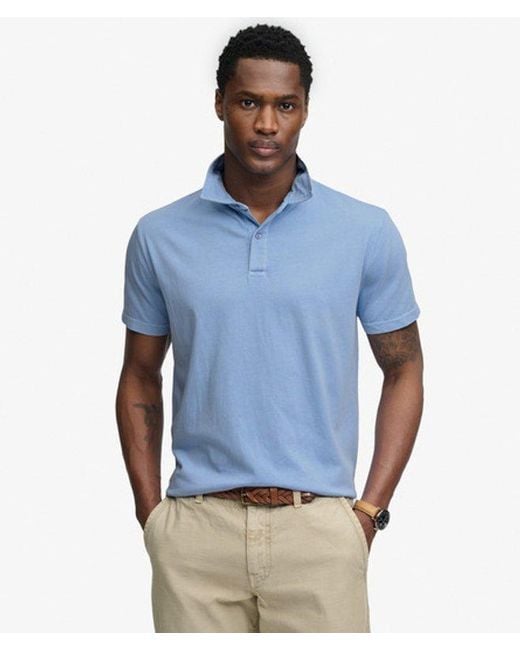 Superdry Blue & Co Essential Jersey Polo Shirt for men