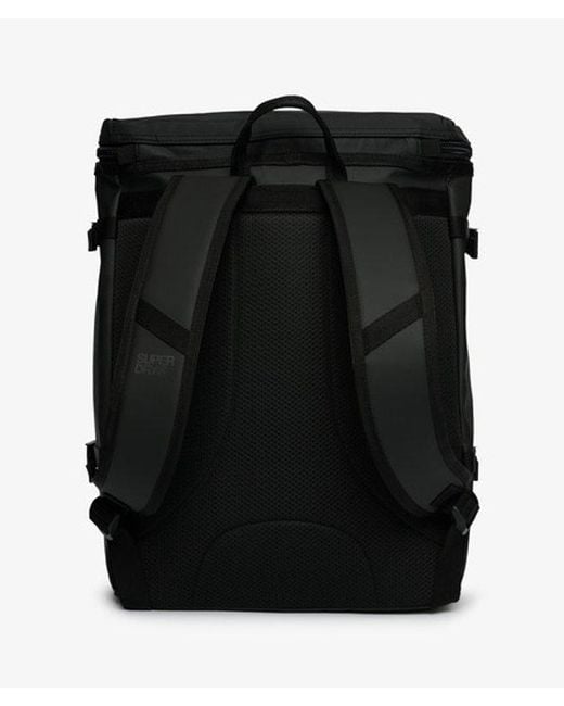 Superdry Black Outdoor 30L Tarp Backpack