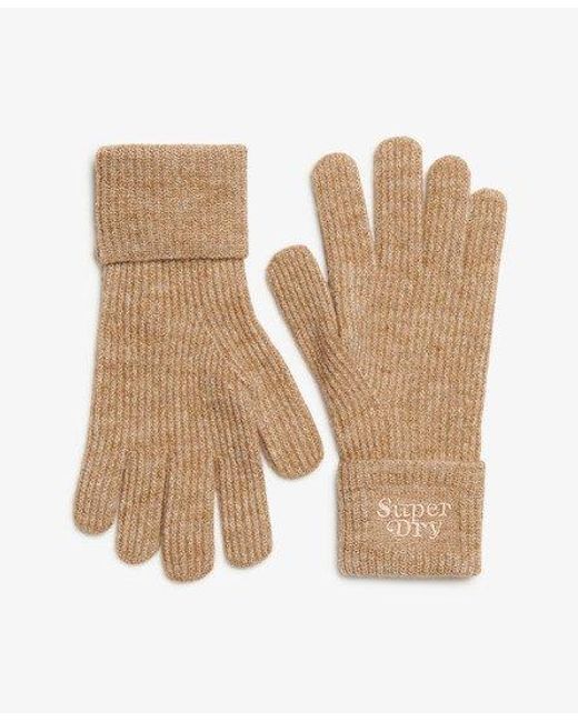 Superdry Natural Soft Rib Knit Gloves