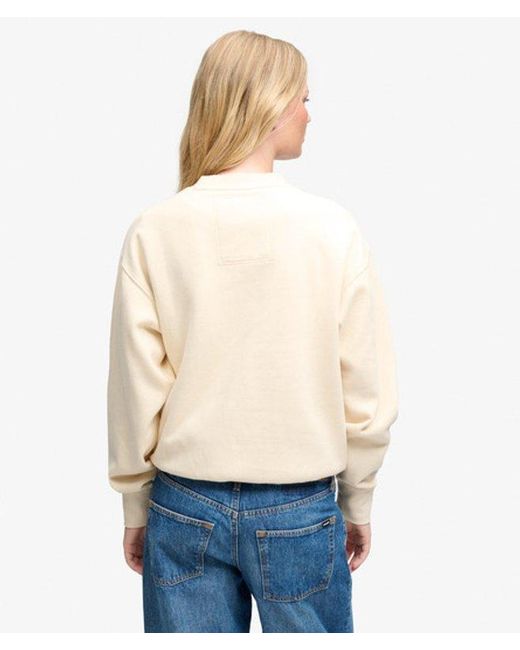 Superdry Natural & Co Crest Loose Crew Sweatshirt