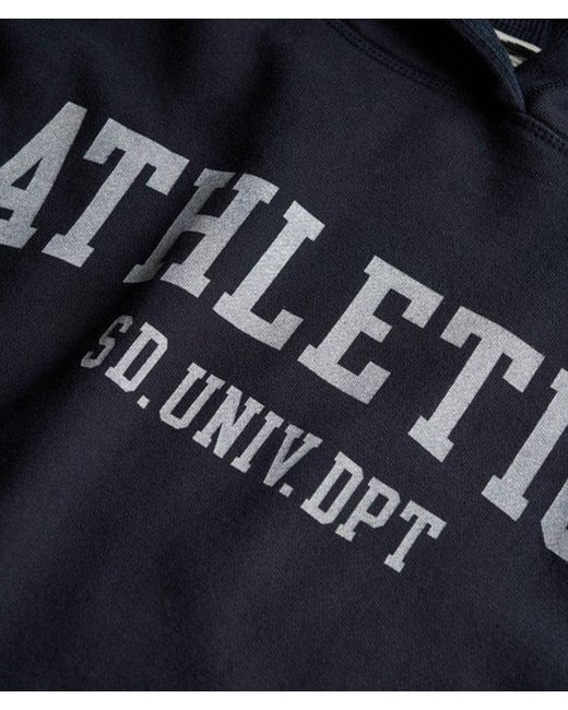 Superdry Black Athletic Essentials Relaxed Hoodie