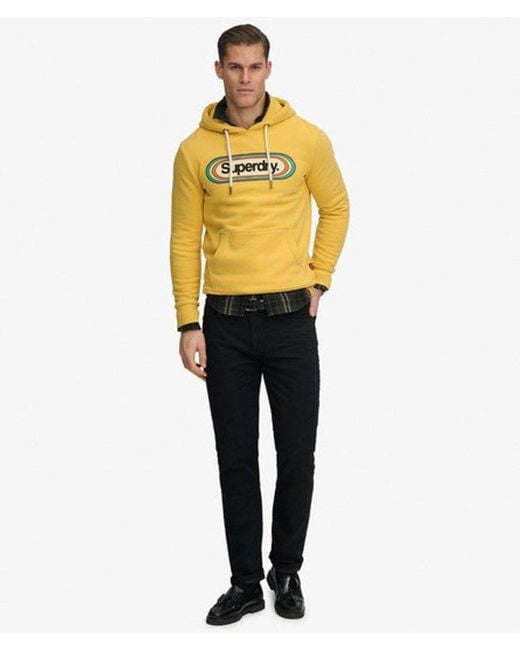 Superdry Yellow & Co Vintage Trade Tab Hoodie for men