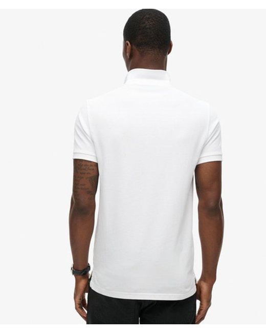 Superdry White & Co Classic Pique Polo Shirt for men