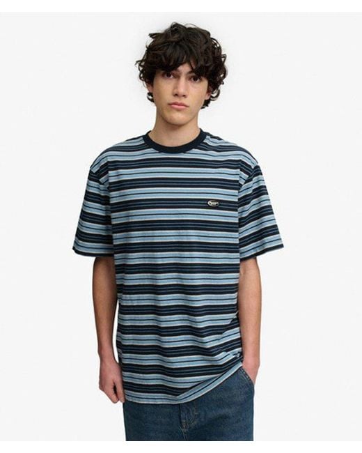 Superdry Blue & Co Oversized Stripe T-shirt for men