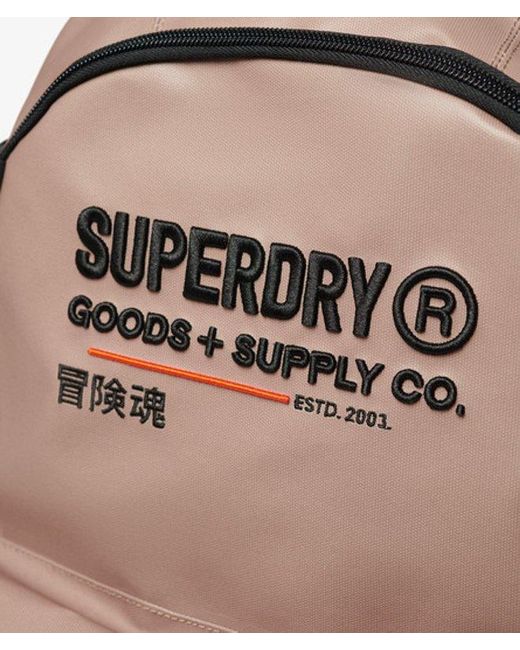 Superdry Gray & Co Embroidered Tarp Utility Backpack