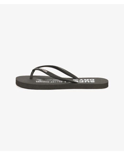 Superdry Black & Co Studios Flip Flops