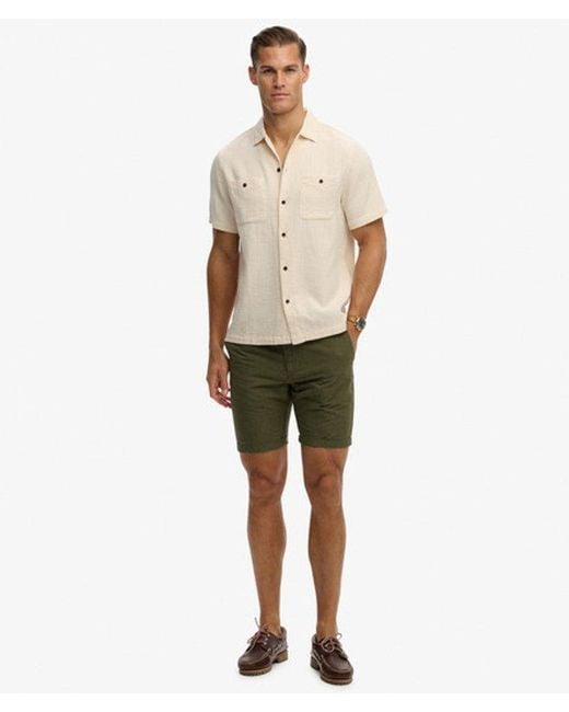 Superdry Natural & Co The Merchant Store - Textured Short Sleeve Shirt for men