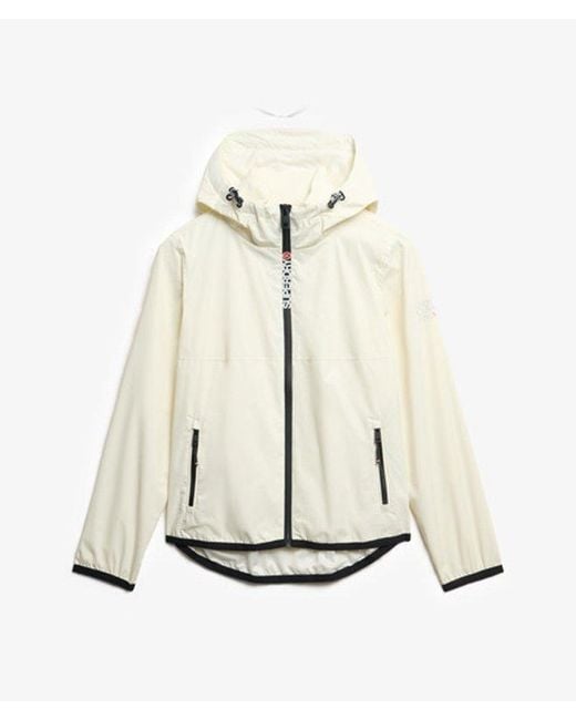 Superdry Blue & Co Hooded Logo Windbreaker Jacket