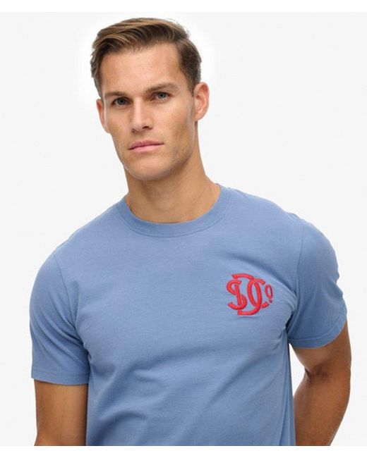 Superdry Blue & Co . Relaxed T-shirt for men