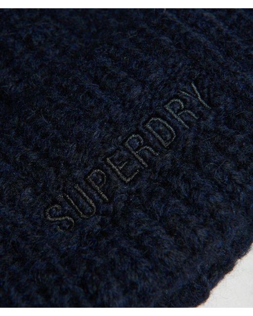 Superdry Blue & Co Essential Ribbed Beanie