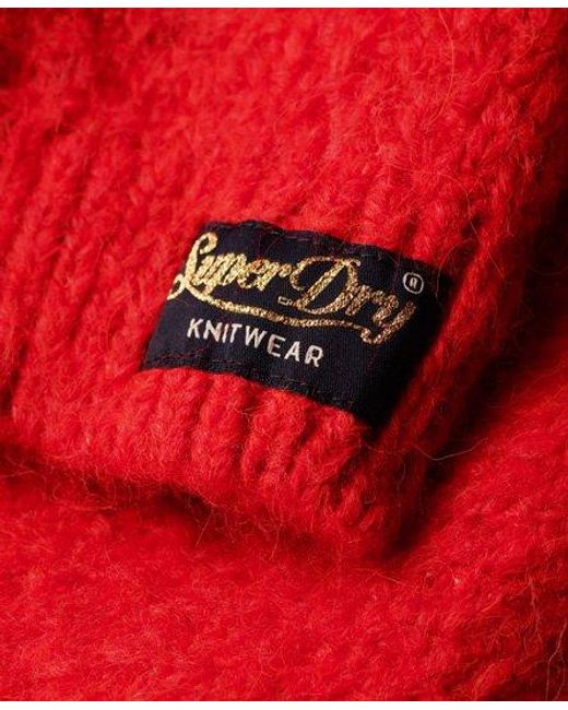 Superdry Vintage Textured Crop Knit Jumper