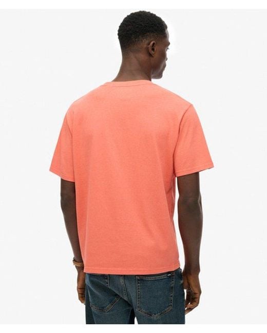 Superdry Orange Essentials Relaxed T-shirt for men