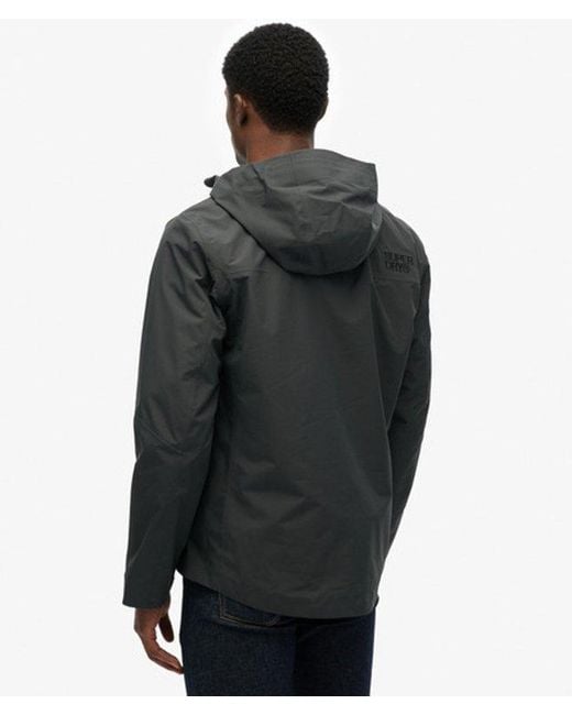 Superdry Black Waterproof Jacket for men