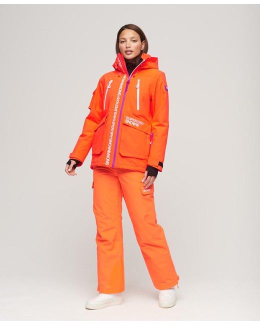 Superdry Sport Ultimate Rescue Ski Jacket in Red | Lyst