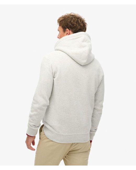 Superdry Gray & Co Essential Logo Hoodie for men