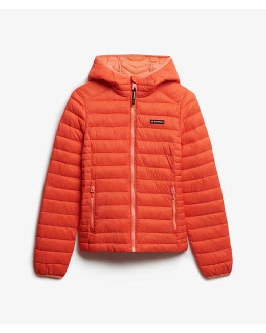 Superdry Red & Co Hooded Fuji Lite Padded Jacket