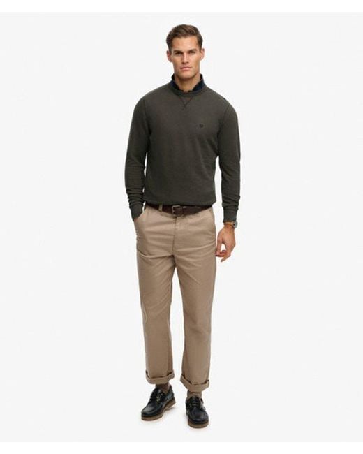 Homme Sweatshirt Classic Essential Taille Superdry pour homme en coloris Gray