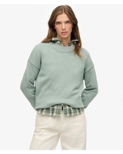 Superdry Green & Co Essential Crew Neckline Jumper