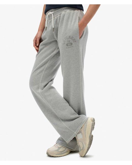 Superdry Blue & Co Athletic Print Flare joggers