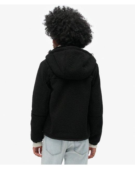 Superdry Black & Co Sherpa Fleece Trekker Jacket