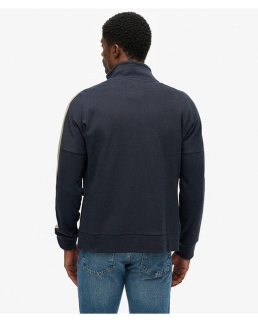 Superdry Blue Tech Cult Loose Track Top for men