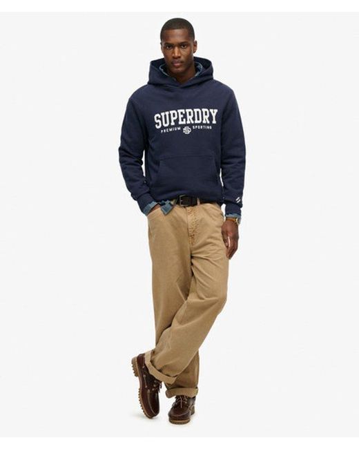 Superdry Blue Core Sport Hoodie for men