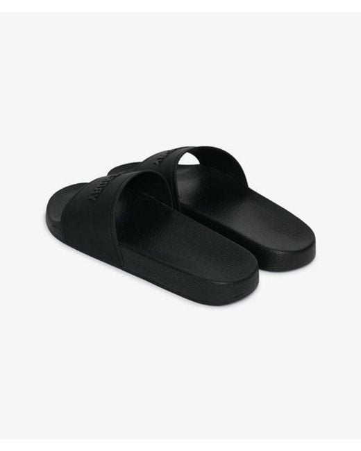 Superdry Black & Co Premium Graphic Pool Sliders for men