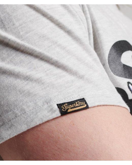 Superdry Gray & Co Vintage Logo Narrative T-shirt for men