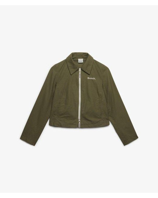 Superdry Green Bench X & Co Bench Double Zip Collar Ripstop Jacket