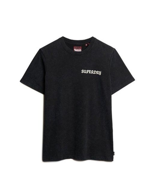 Superdry Black & Co Tattoo Graphic T-shirt for men