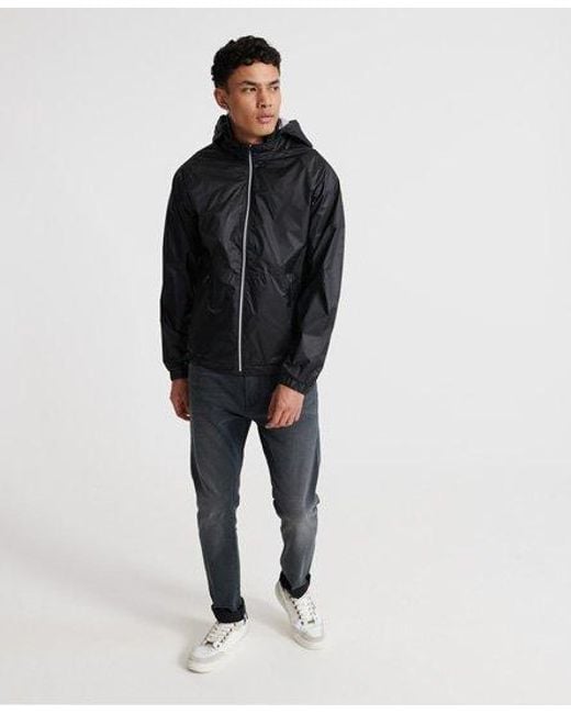 black cagoule jacket