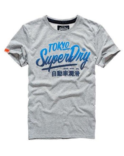 Superdry Gray Ticket Type T-Shirt Marl for men