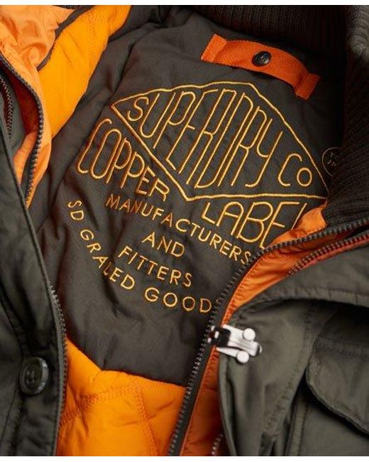 Superdry Green Original & Vintage Beast Jacket Atlantic for men