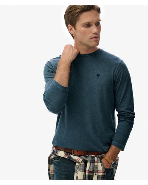 Superdry Blue Classic Essential Top for men