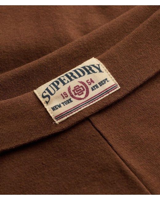 Superdry Red & Co Athletic Essentials Fold Over joggers