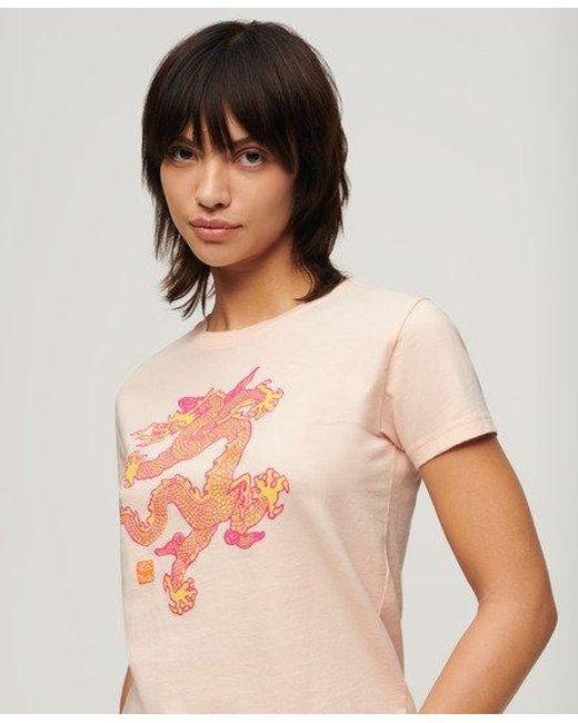 T-shirt slim x komodo dragon Superdry en coloris Natural