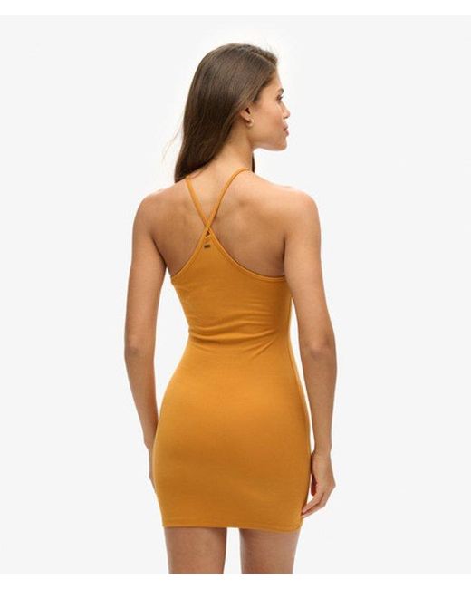 Superdry Orange & Co Strappy Racer Jersey Mini Dress