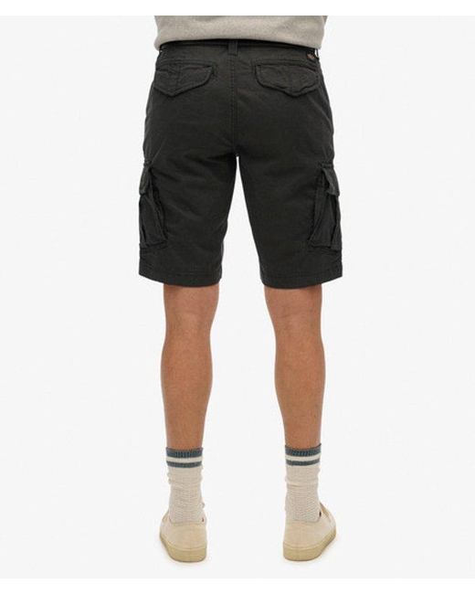 Pour des s short cargo core en coton bio Superdry pour homme en coloris Black
