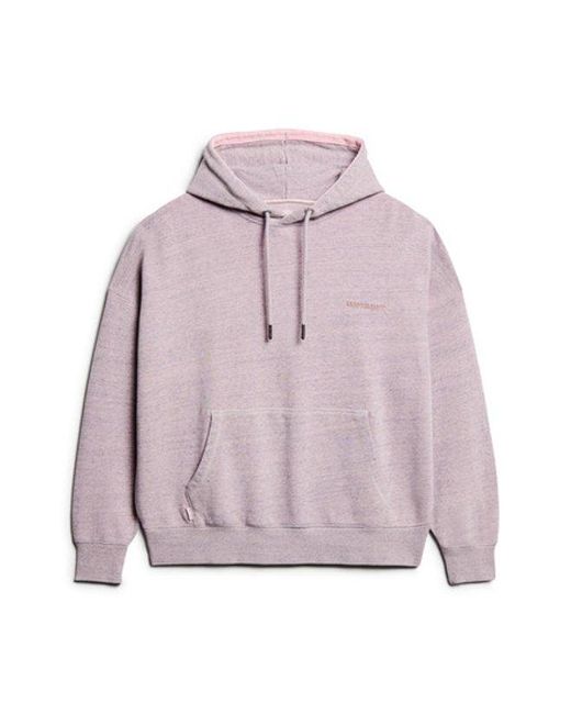 Superdry Gray & Co Ladies Essential Logo Overdyed Hoodie