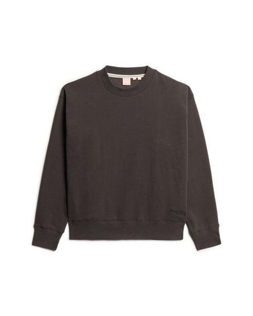 Superdry Black & Co Essential Logo Relaxed Fit Sweatshirt