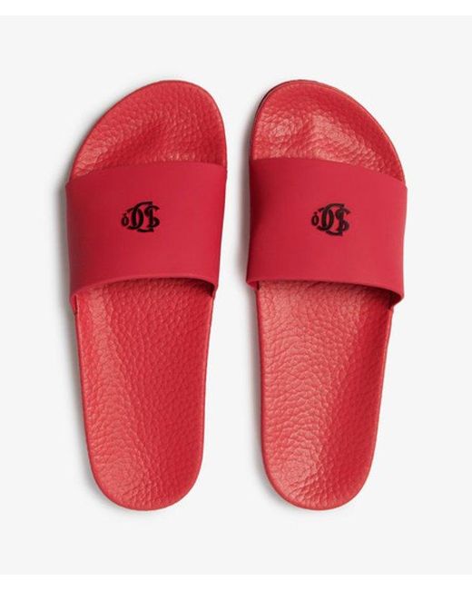 Superdry Red & Co . Pool Sliders for men