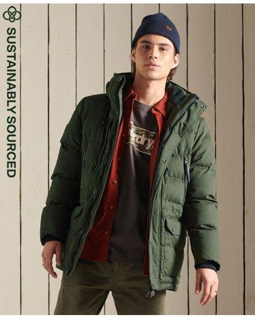 Parka de microfibra Expedition Superdry de Tejido sintético de color Verde  para hombre | Lyst