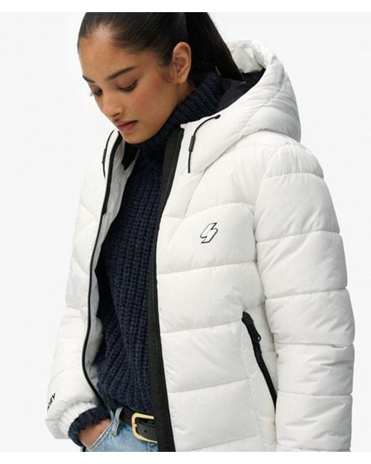 Superdry Gray & Co Hooded Spirit Sports Puffer Jacket
