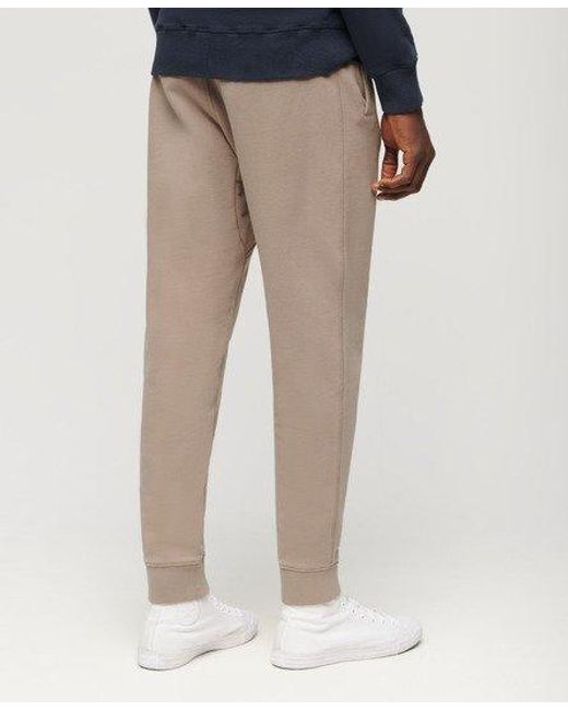 Superdry Taps Toelopende joggingbroek Met Sportswear-logo in het Natural voor heren