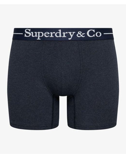Superdry Blue & Co Boxer Triple Pack for men