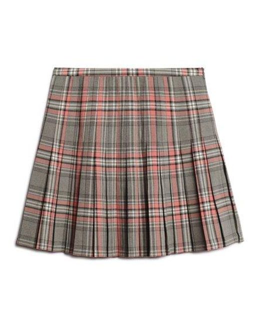 Superdry Multicolor Vintage Pleated Mini Skirt