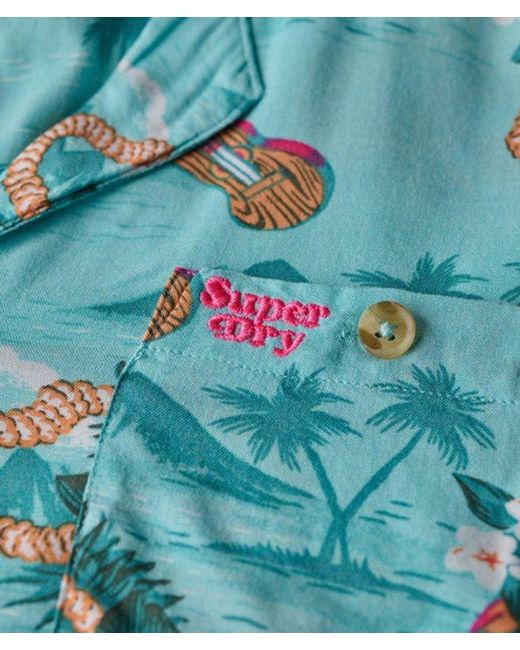 Superdry Blue Beach Resort Shirt