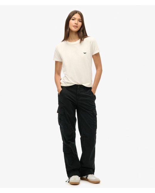 Superdry White & Co Low Rise Straight Cargo Pants